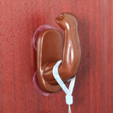 Max Maxb Creative 3D Arm Design Suction Cup Hooks Wall Decoration Hangers Brown