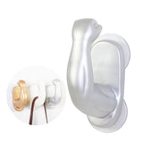 Max Maxb Creative 3D Arm Design Suction Cup Hooks Wall Decoration Hangers Silvery
