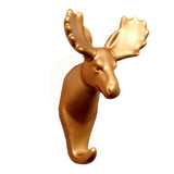 Max Maxb Elk Elephant Head Suction Hooks Wall Hanger Rack Holder  Gold-Deer