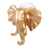 Max Maxb Elk Elephant Head Suction Hooks Wall Hanger Rack Holder  Gold-Elephant