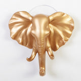 Max Maxb Elk Elephant Head Suction Hooks Wall Hanger Rack Holder  Gold-Elephant