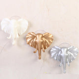Max Maxb Elk Elephant Head Suction Hooks Wall Hanger Rack Holder  Gold-Elephant