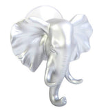 Max Maxb Elk Elephant Head Suction Hooks Wall Hanger Rack Holder  Silver-Elephant