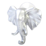 Max Maxb Elk Elephant Head Suction Hooks Wall Hanger Rack Holder  Silver-Elephant