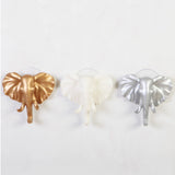 Max Maxb Elk Elephant Head Suction Hooks Wall Hanger Rack Holder  Silver-Elephant