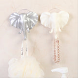 Max Maxb Elk Elephant Head Suction Hooks Wall Hanger Rack Holder  Silver-Elephant