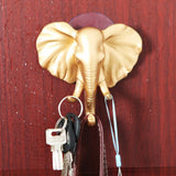 Max Maxb Elk Elephant Head Suction Hooks Wall Hanger Rack Holder  Silver-Elephant