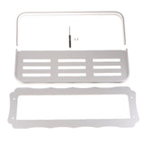 Maxbell Wall Mounted Bathroom Shelf  Adhesive Storage Rack Silver-Double Roll-40cm