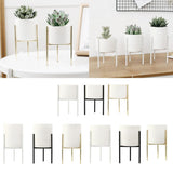 Maxbell Iron Plant Stand Garden Planter Succulent Flower Pot Shelf Rack White S