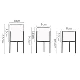 Maxbell Iron Plant Stand Garden Planter Succulent Flower Pot Shelf Rack White S