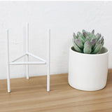 Maxbell Iron Plant Stand Garden Planter Succulent Flower Pot Shelf Rack White S