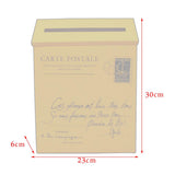Vintage Galvanized Mailbox Letterbox Postbox Newspaper Holder Box Orange