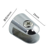 Max Glass Shelf Support Clamp Shelves Brackets Clip Polished Chrome 2Pcs 8-10mm - Aladdin Shoppers