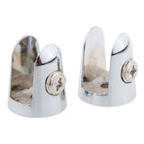 Max Glass Shelf Support Clamp Shelves Brackets Clip Polished Chrome 2Pcs 8-10mm - Aladdin Shoppers