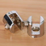 Max 2pcs Cylindrical Shape Adjustable Glass Clamp Shelf Support Brackets A - Aladdin Shoppers