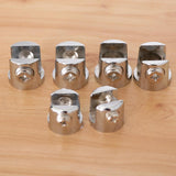 Max 2pcs Cylindrical Shape Adjustable Glass Clamp Shelf Support Brackets A - Aladdin Shoppers