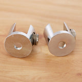 Max 2pcs Cylindrical Shape Adjustable Glass Clamp Shelf Support Brackets B - Aladdin Shoppers