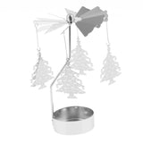 Christmas Decor Rotating Candle Tea Light Holder Candlestick Tree