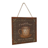 Max Shabby Chic Wood Sign Plaque Cafe Bar Decor Sign Plate Coffee Wood Poster B - Aladdin Shoppers