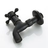 Max Antique Brass Garden Washing Machine Water Tap Faucet Wall Mounted Black B - Aladdin Shoppers