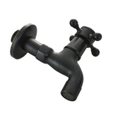 Max Antique Brass Garden Washing Machine Water Tap Faucet Wall Mounted Black B - Aladdin Shoppers