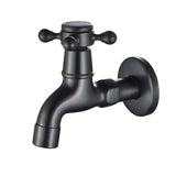 Max Antique Brass Garden Washing Machine Water Tap Faucet Wall Mounted Black B - Aladdin Shoppers