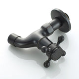 Max Antique Brass Garden Washing Machine Water Tap Faucet Wall Mounted Black B - Aladdin Shoppers