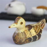 Max Handmade Bamboo Crafts Decorative Duck Owls Animal Figurine Ornament Duck S - Aladdin Shoppers