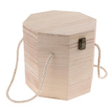 Max Wooden Square Tea Box Caddy Container Teaware Coffee Kitchen Organizer 03 - Aladdin Shoppers