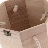 Max Wooden Square Tea Box Caddy Container Teaware Coffee Kitchen Organizer 03 - Aladdin Shoppers