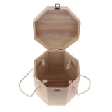 Max Wooden Square Tea Box Caddy Container Teaware Coffee Kitchen Organizer 03 - Aladdin Shoppers