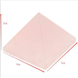 Max Natural Crystal Pyramid Ornaments Rock Crystal Quartz DIY Decor Pink 4cm - Aladdin Shoppers