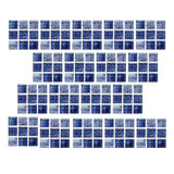 Maxbell 18 Pieces Adhesive Tile Mosaic Decal Kitchen Waist Line Wall Sticker Mural 3