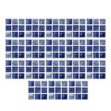 Maxbell 18 Pieces Adhesive Tile Mosaic Decal Kitchen Waist Line Wall Sticker Mural 3