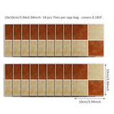 Maxbell 18 Pieces Adhesive Tile Mosaic Decal Kitchen Waist Line Wall Sticker Mural 7