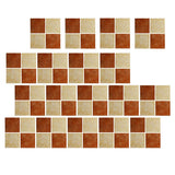 Maxbell 18 Pieces Adhesive Tile Mosaic Decal Kitchen Waist Line Wall Sticker Mural 7