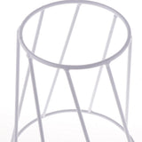Maxbell Iron Plant Stand Garden Planter Succulent Flower Pot Shelf Rack Black L B White