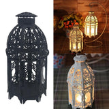 Max Retro Moroccan Lanterns Tea Light Holders Candle Holder Home Garden Black