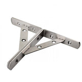 Maxbell  1 Pair Stainless Steel L Shaped Wall Shelf Bracket Rack Support 8 inch