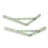 Maxbell  1 Pair Stainless Steel L Shaped Wall Shelf Bracket Rack Support 14 inch