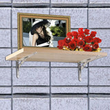 Max 2-Piece Stainless Steel L Shaped Wall Shelf Bracket Rack Support 8 inch