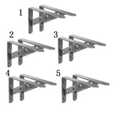 Max 2-Piece Stainless Steel L Shaped Wall Shelf Bracket Rack Support 8 inch