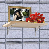 Max 2-Piece Stainless Steel L Shaped Wall Shelf Bracket Rack Support 10 inch