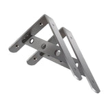 Max 2-Piece Stainless Steel L Shaped Wall Shelf Bracket Rack Support 10 inch