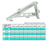 Maxbell  2-Piece Stainless Steel L Shaped Wall Shelf Bracket Rack Support 12 inch