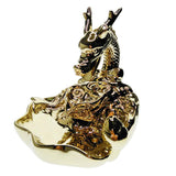 Max Dragon Incense Burners Smoke Backflow Cone Censer Stick Holder Bright Gold
