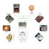 Max Programmable Plug In Thermostats Heating Temperature Controller Switch -EU