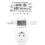 Max Programmable Plug In Thermostats Heating Temperature Controller Switch -EU