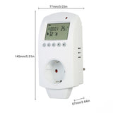 Max Programmable Plug In Thermostats Heating Temperature Controller Switch -EU