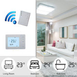 Max HY01RF RF Wireless Room Thermostat Wall Gas Boiler Heating Remote Controller White